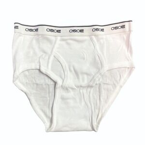 Vtg BOYS CHEROKEE 1 Fly-Front brief Size 10 White New Kid Child Underwear